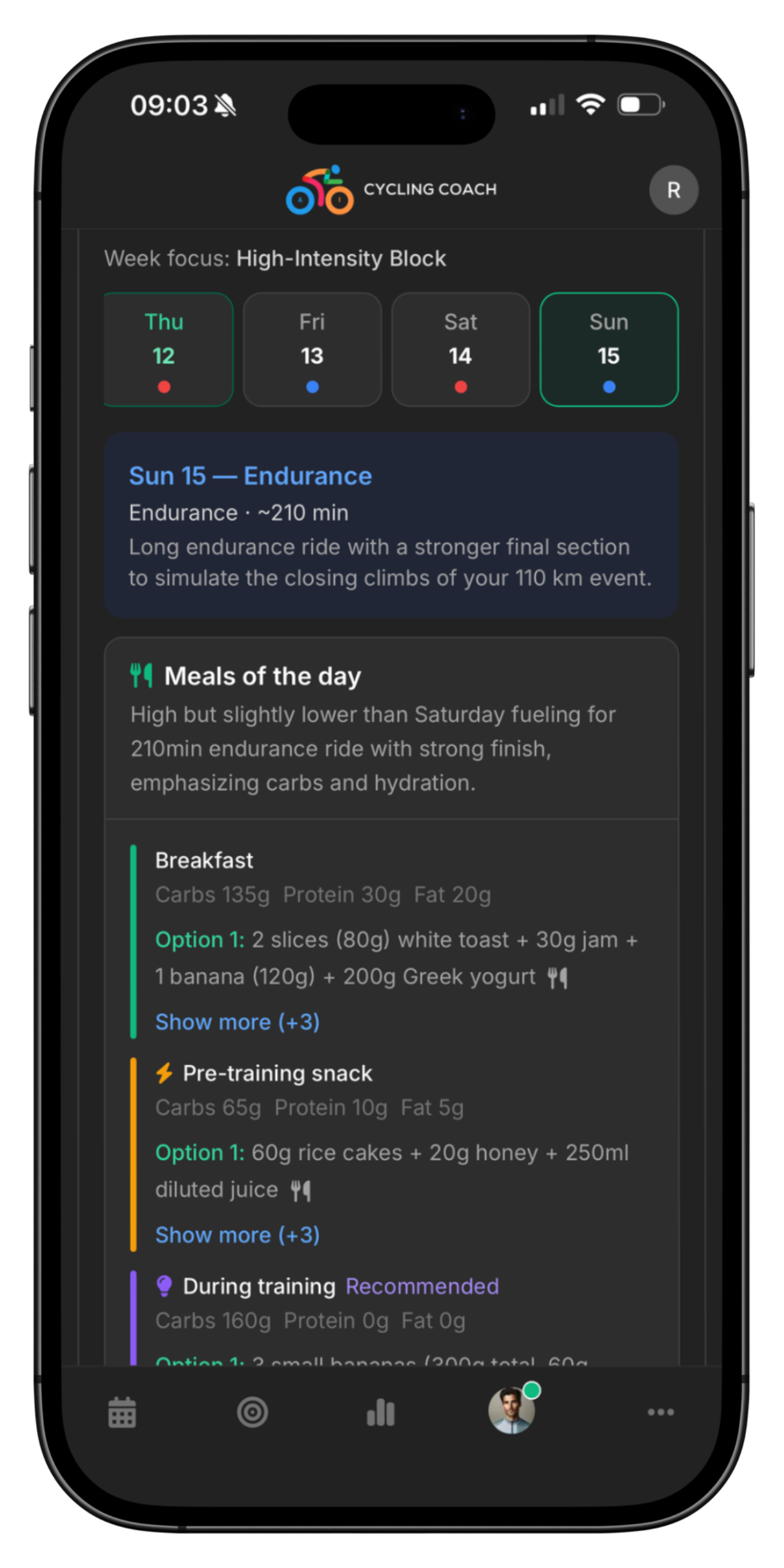 Nutrition Plan screenshot